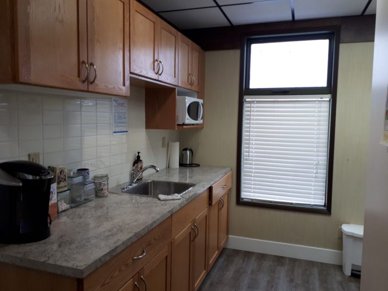 Hinton Homeless Resource Room kitchen area for cooking a meal